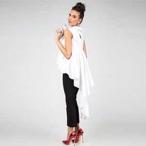 Red High Low European Top